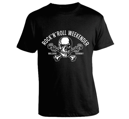 T-Shirt - Walldorf Weekender Skull, Schwarz