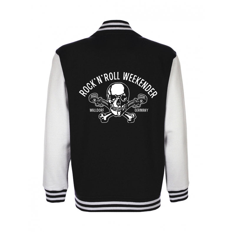 College-Jacket - Walldorf Weekender Skull, Black-White