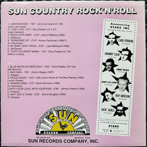 10inch - VA - Sun Country Rock'n'Roll Vol. 1-5 (vollständige Serie)