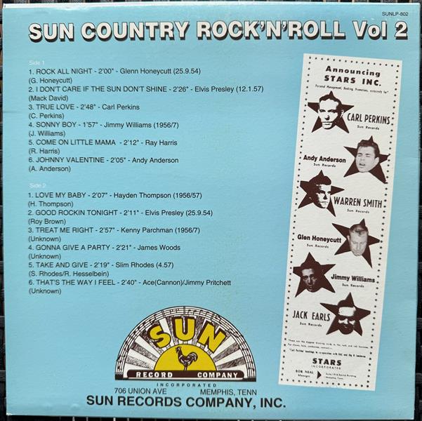 10inch - VA - Sun Country Rock'n'Roll Vol. 1-5 (vollständige Serie)