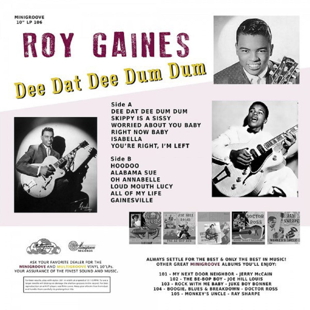 10inch - Roy Gaines - Dee Dat Dee Dum Dum