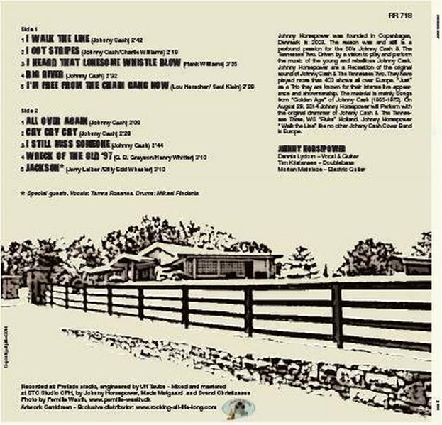 10inch - Johnny Horsepower Trio - Cash Cover With Attitude
