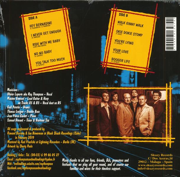 10inch - Roy Thompson & The Mellow Kings - Ride With Me Baby