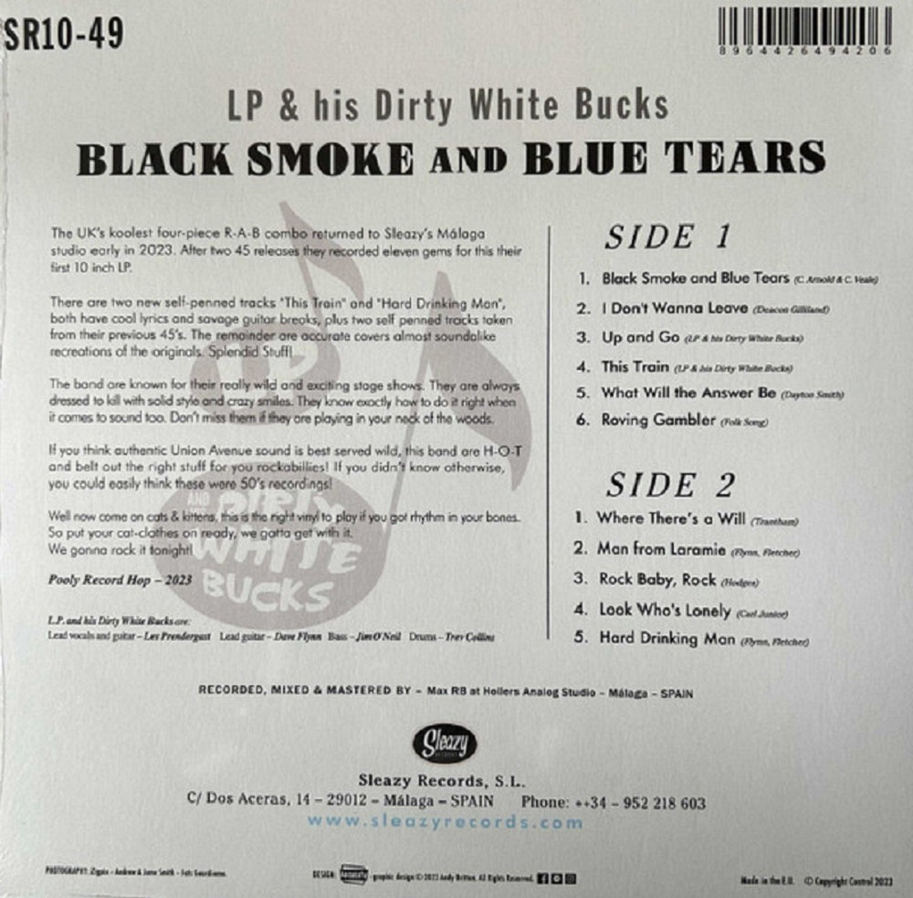 10inch - LP and his Dirty White Bucks - Black Smoke And Blue Tears