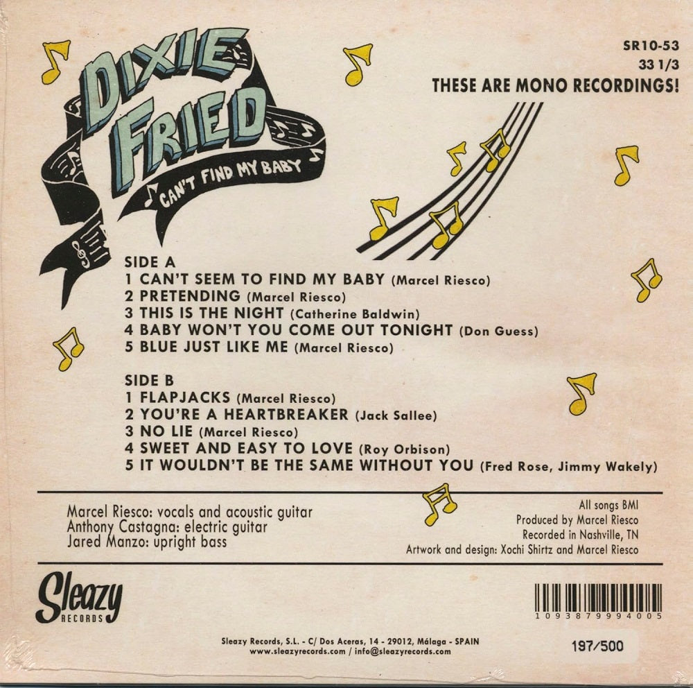 10inch - Dixie Fried - Can't Find My Baby