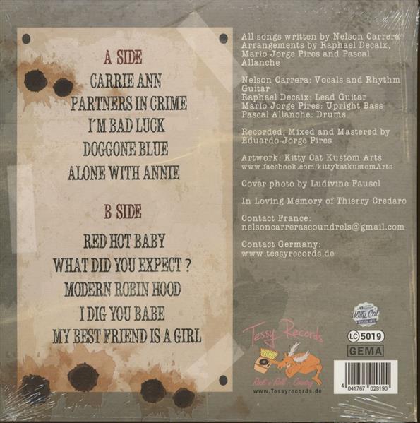 10inch - Nelson Carrera And The Scoundrels - Partners In Crime