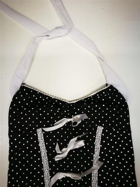 Bikini Pin Up Retro - Schwarz Mit Weißen Punkten