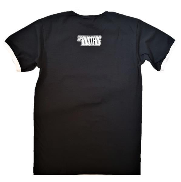 Ringer-Shirt - Busters - SKA AGAINST RACISM, schwarz