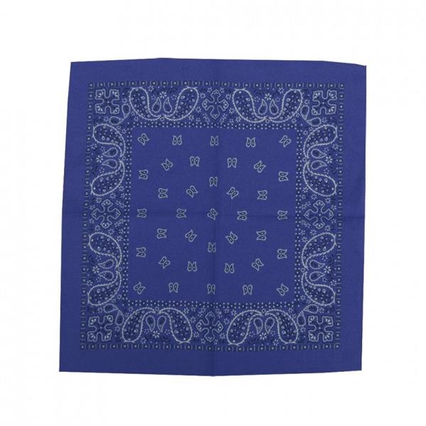 Bandana - Dunkelblau Paisley Gemustert