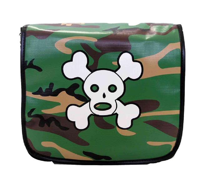 Schultertasche - Skully in Armylook