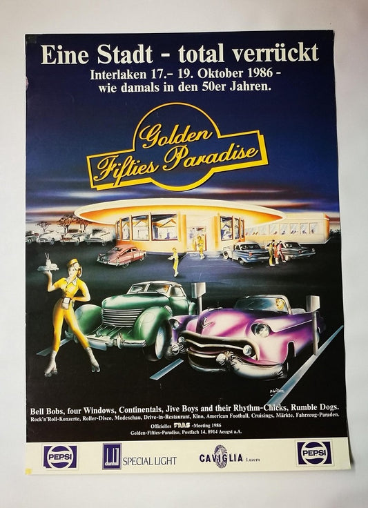 Poster - Golden Fifties Paradise - 1986, Interlaken