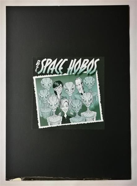 Poster - Space Hobos (schwarzer Rahmen)
