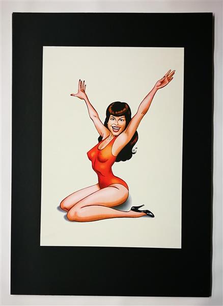 Poster - Pin Up Betty (schwarzer Rahmen)