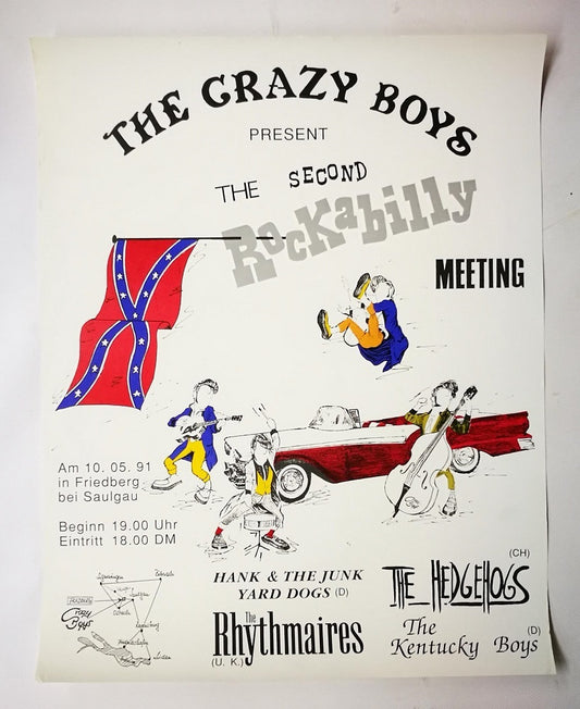 Poster - Crazy Boys 2nd Rockabilly Meeting Saulgau