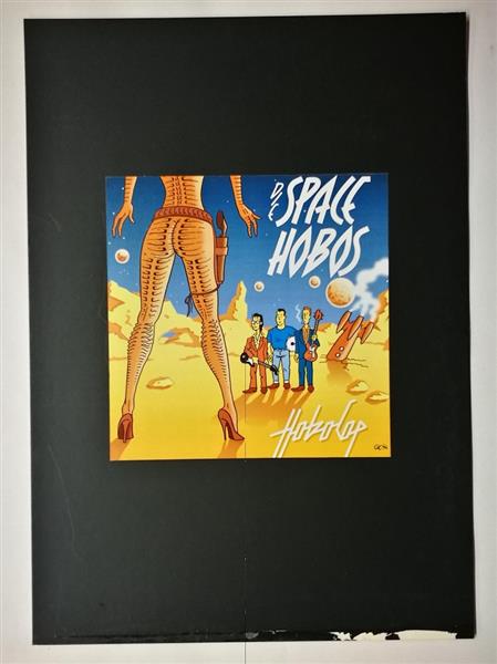 Poster - Space Hobos - Hobocop (schwarzer Rahmen)