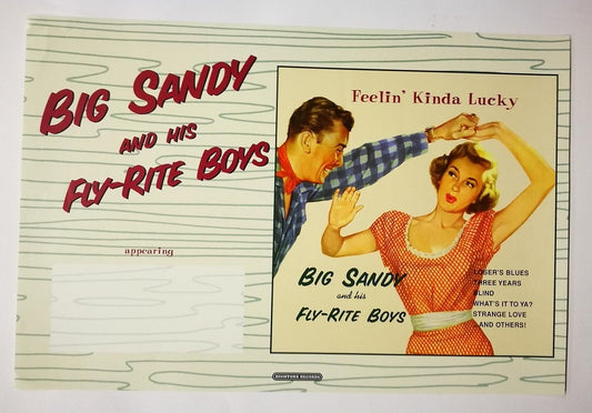 Poster - Big Sandy And His Fly-Rite Boys - Feelin' Kinda Lucky