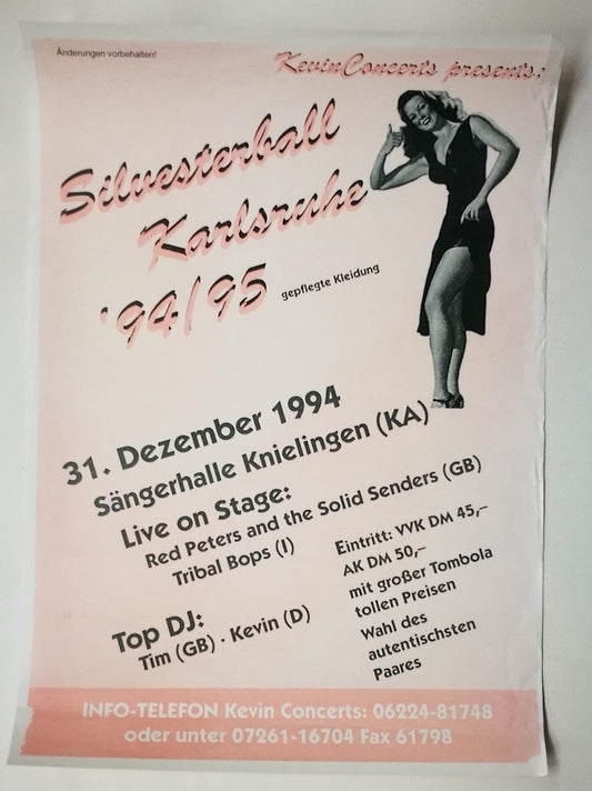 Poster - Silvesterball Karlsruhe 94/95