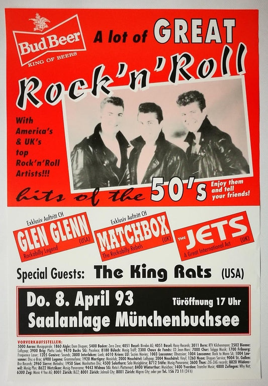 Poster - CH-Münchenbuchsee - A Lot Of Great Rock'n'Roll 08. April 1993