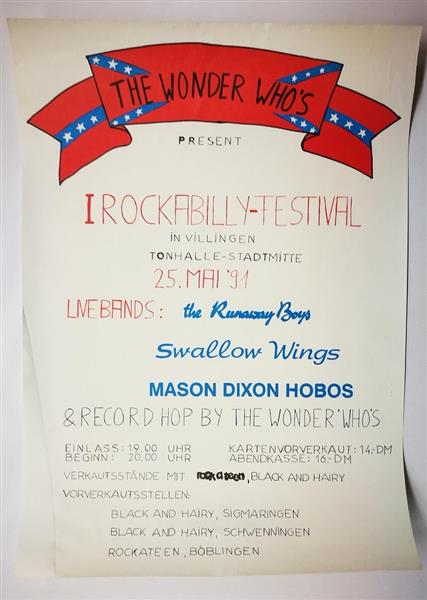 Poster - The Wonder Who's, Villingen 25.Mai 1991