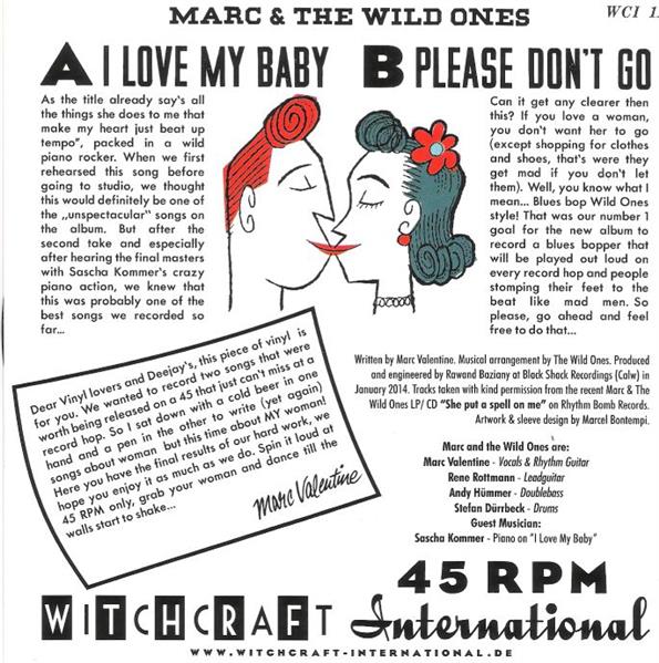Single - Marc & The Wild Ones - I Love My Baby