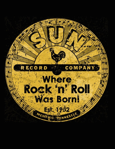 T-shirt Steady - Sun Records Distressed Sun