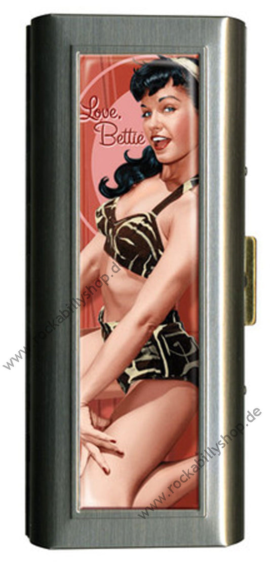 Tampon Box - Bettie Page - Kirschrot - Pin Up