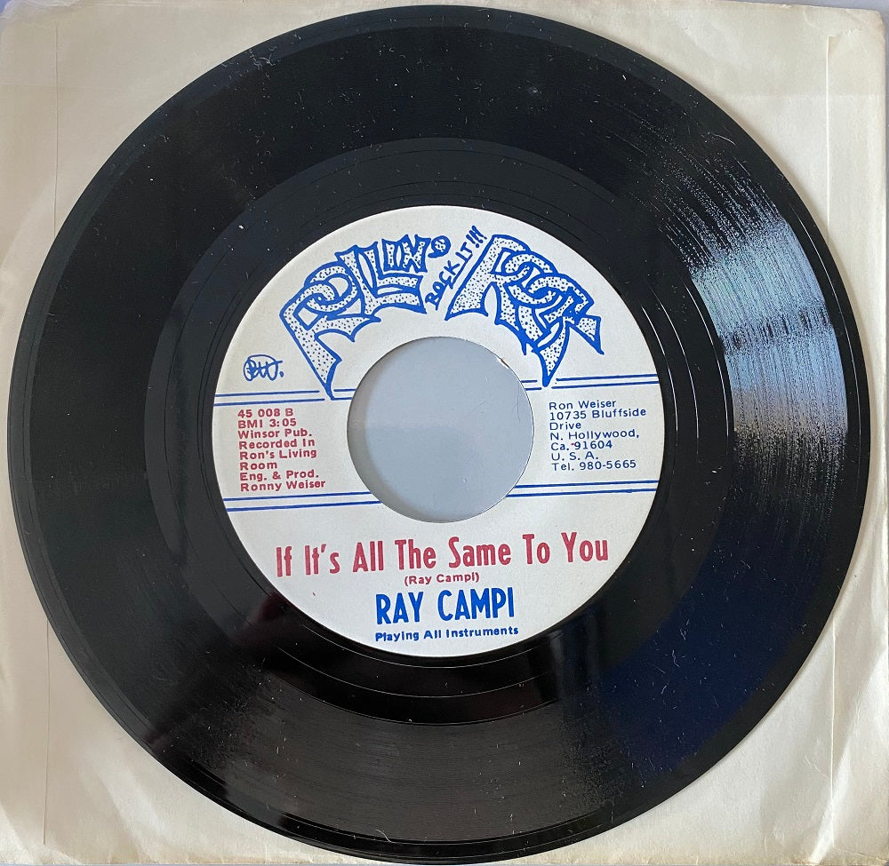 Single - Ray Campi ?- Tore Up; If It's All The Same To You