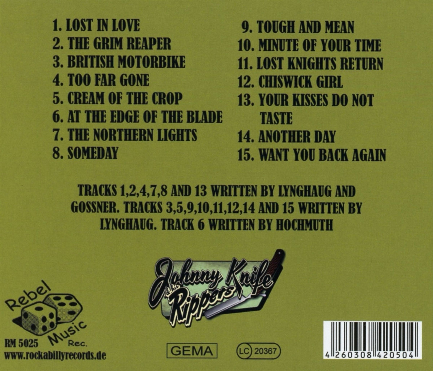 CD - Johnny Knife & His Rippers - At The Edge Of The Blade