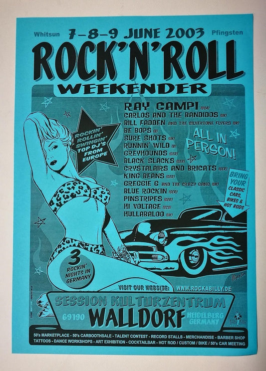 Poster - Walldorf Weekender 2003_blau