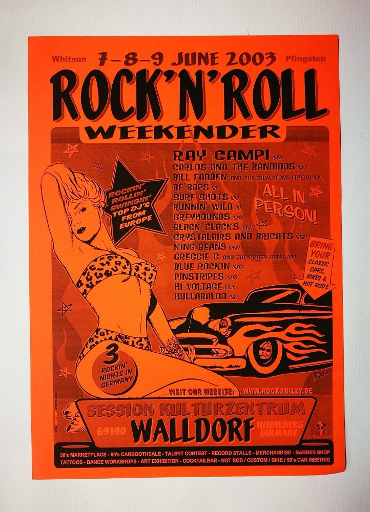 Poster - Walldorf Weekender 2003_orange