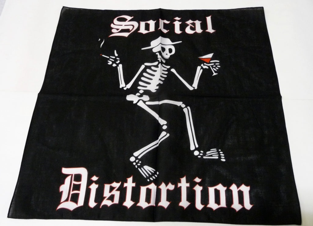Bandana - Schwarz Social Distortion