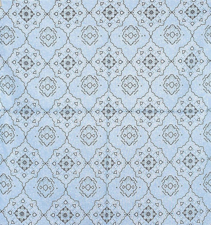 Bandana - Hellblau Gemustert