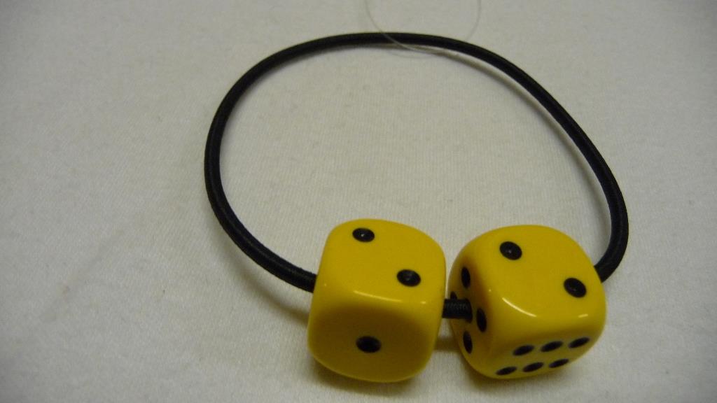 Haarband Würfel - gelb