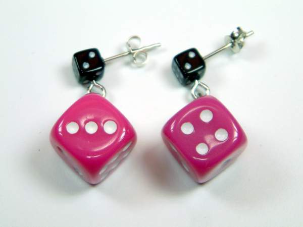 Würfel (Paar) - pink