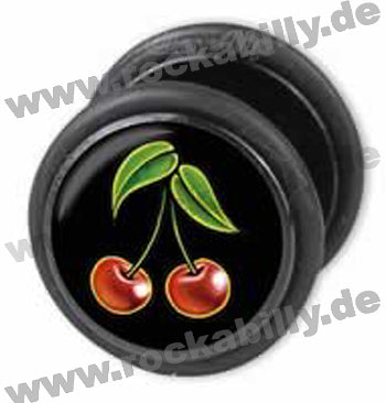 Ohrring - Fake Plugs - Cherry