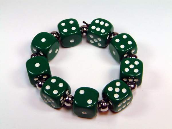 Armband Mit Kleinen Würfel - Grün