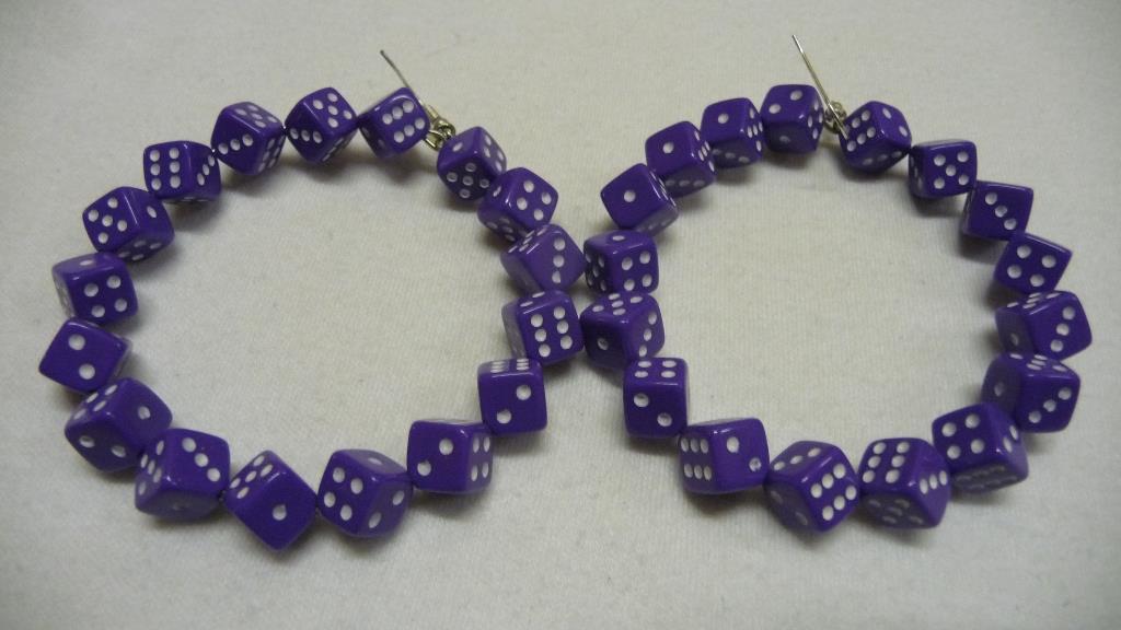 Ohrhänger - Creolen - lila