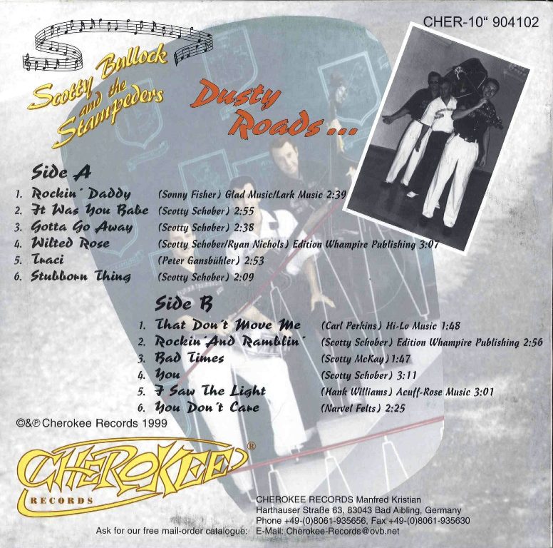 10inch - Scotty Bullock & The Stampeders - Dusty Roads