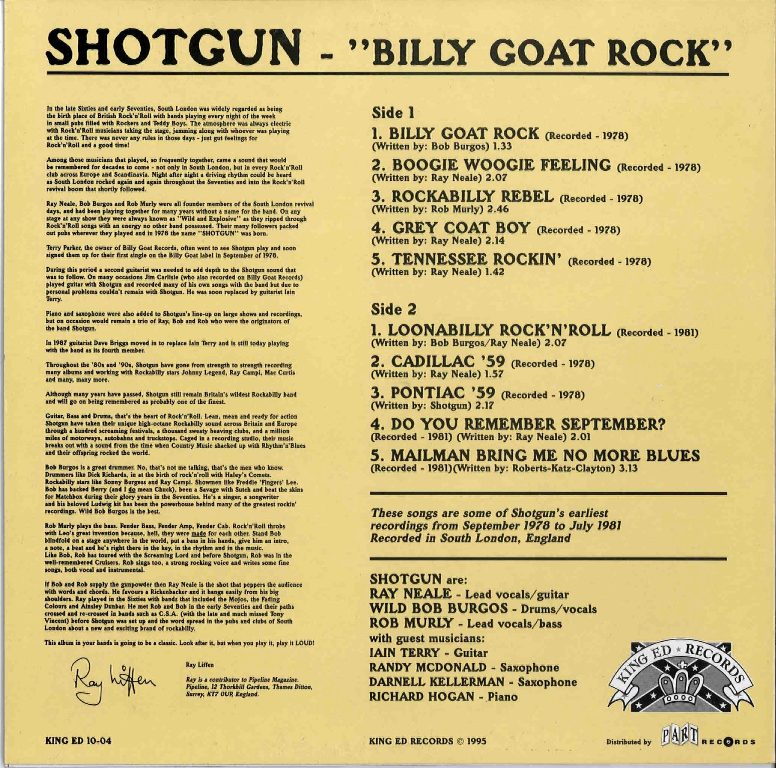 10inch - Shotgun - Billy Goat Rock