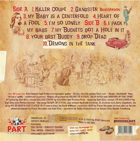 10inch - Out Of Luck - Killer Coupe