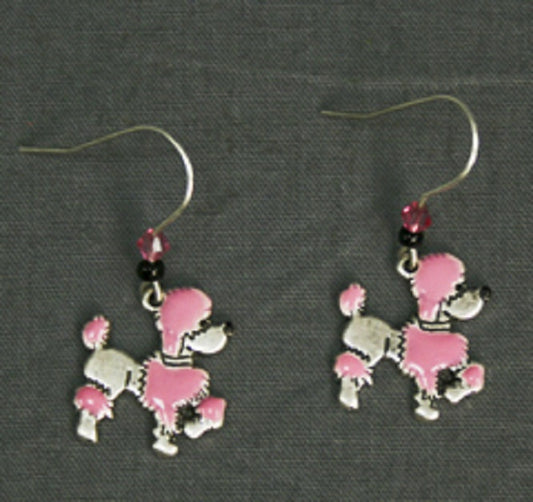 Ohrringe - Pink Poodles
