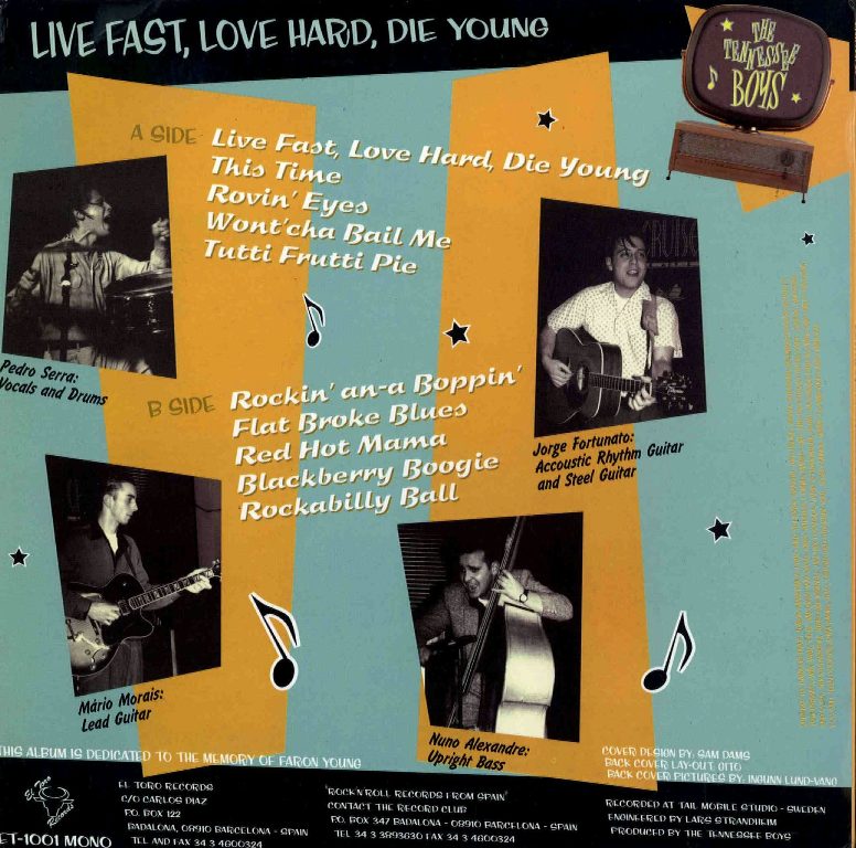 10inch - Tennessee Boys - Live Fast, Love Hard, Die Young