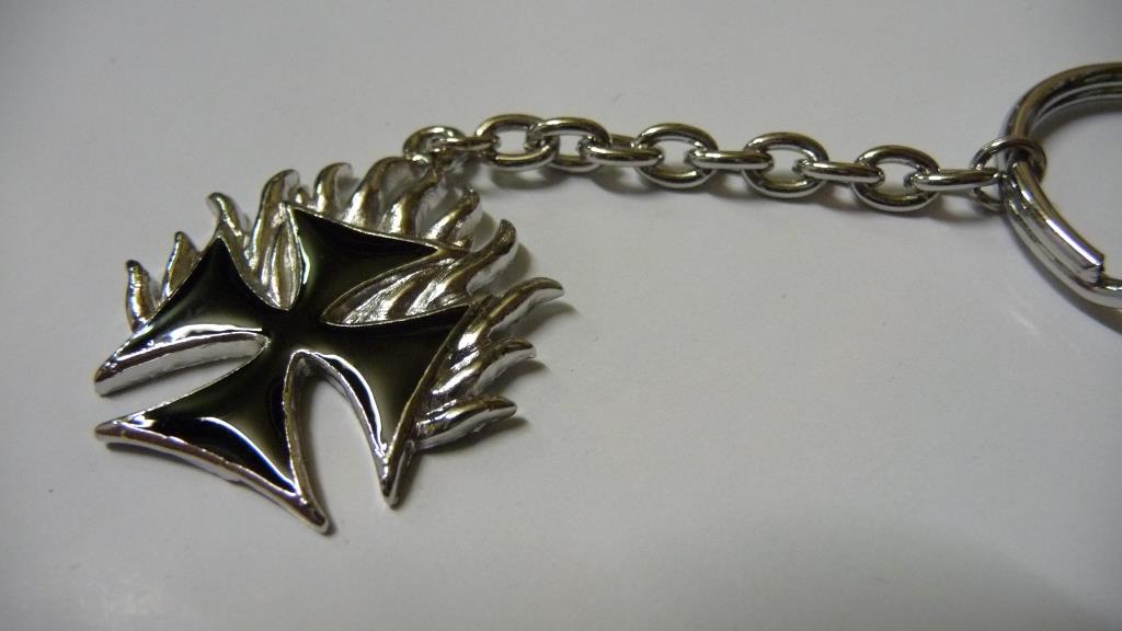 Schlüsselanhänger - Iron Cross In Flammen