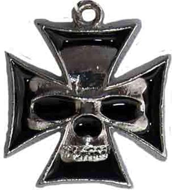 Halskette - Als Iron Cross Mit Totenkopf