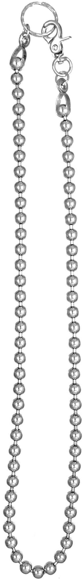 Geldbeutelkette - lange Kette mit Kugeln aus Metall