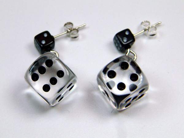 Würfel (Paar) - klar