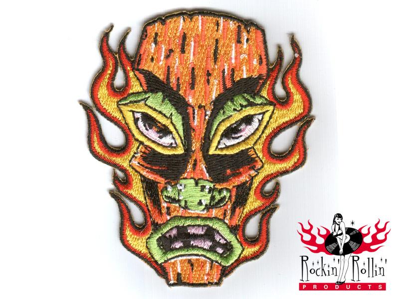Alan Forbes Aufnäher - Flaming Tiki
