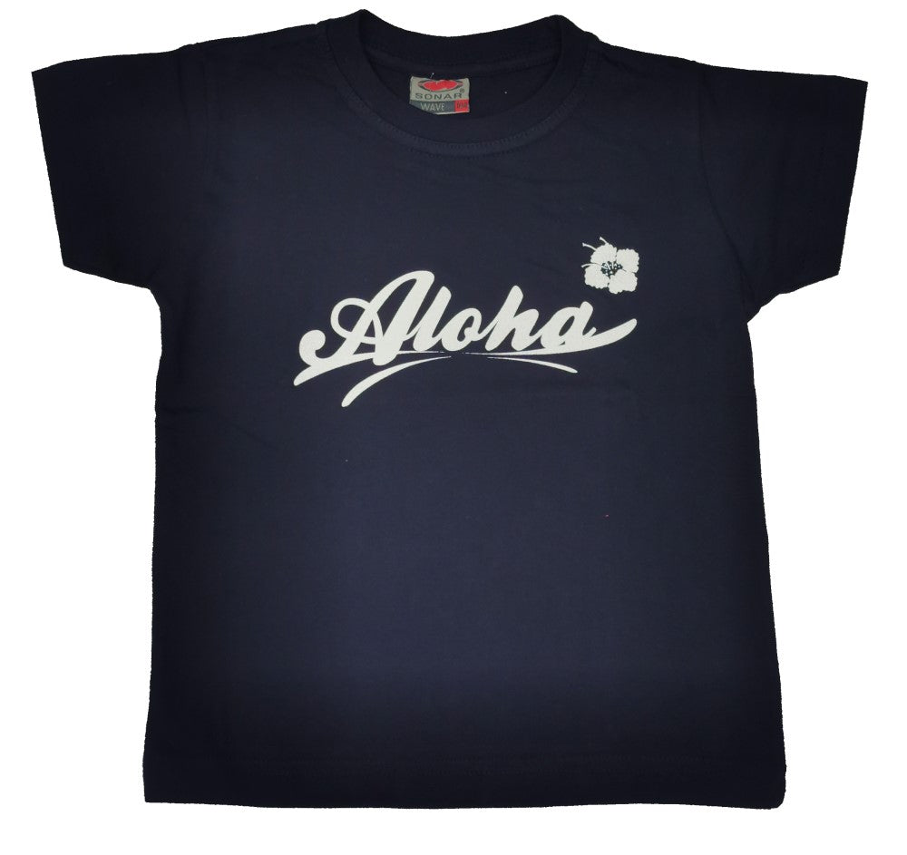 Kinder Shirt - Aloha, Dunkelblau