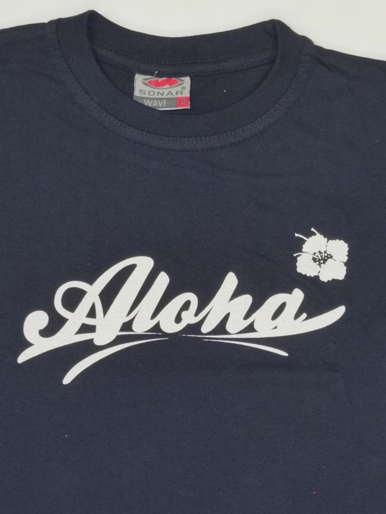 Kinder Shirt - Aloha, Dunkelblau