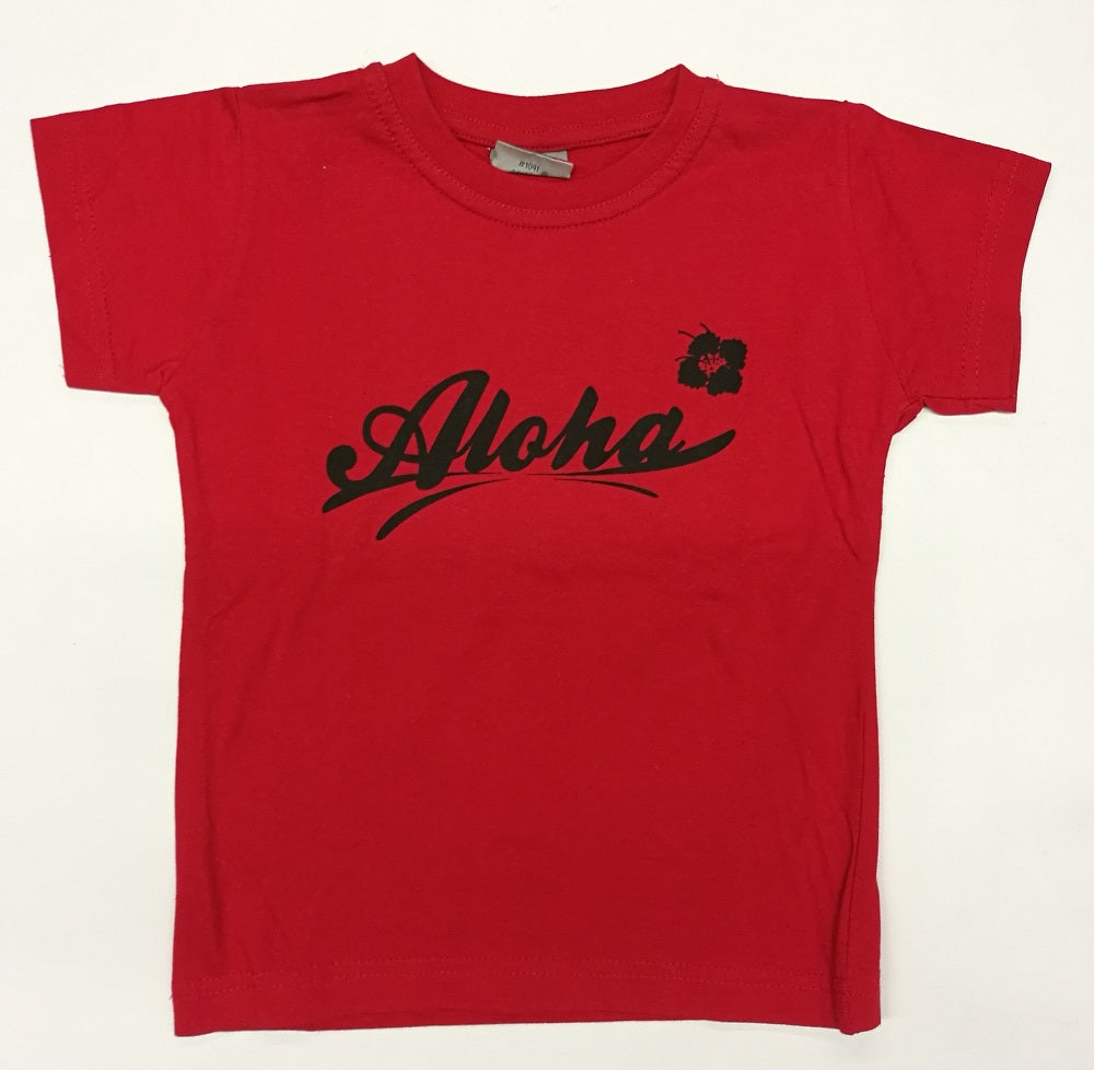 Kinder Shirt - Aloha, Rot